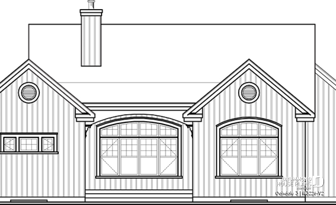rear elevation - Oakdale 3