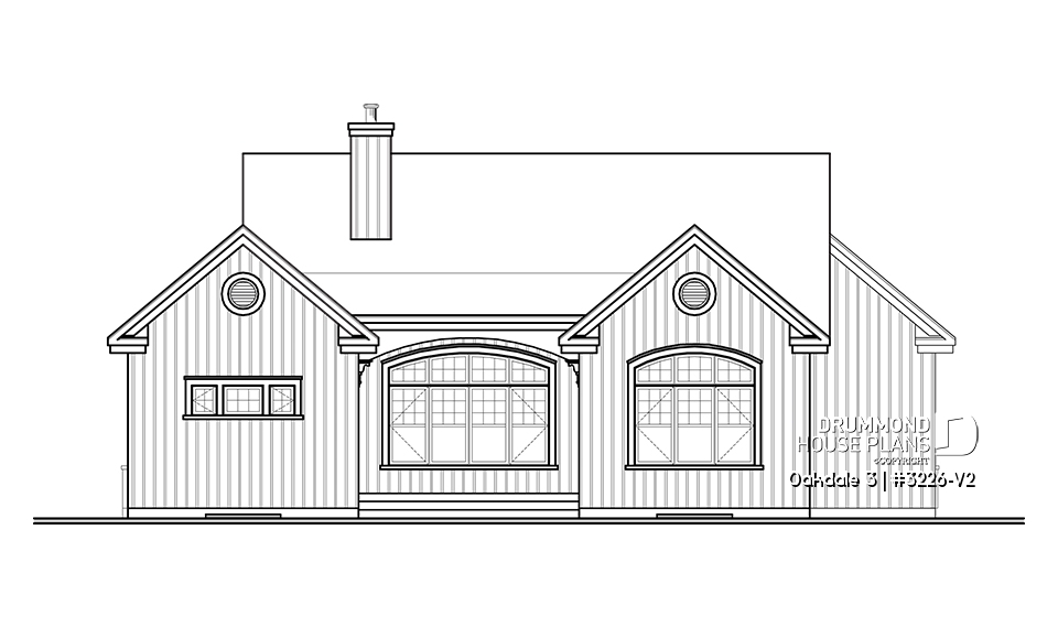 rear elevation - Oakdale 3