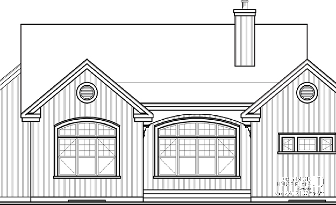 rear elevation - Oakdale 3