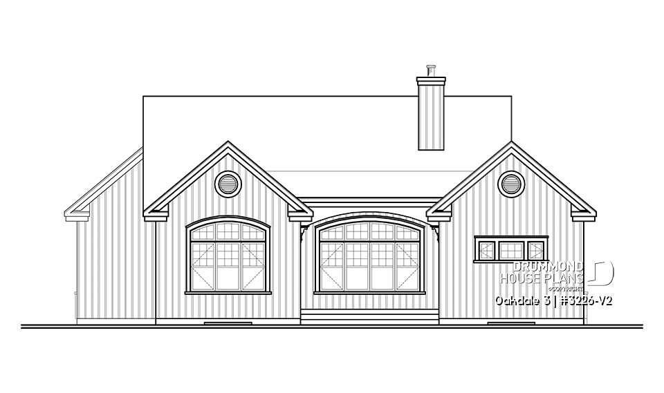 rear elevation - Oakdale 3