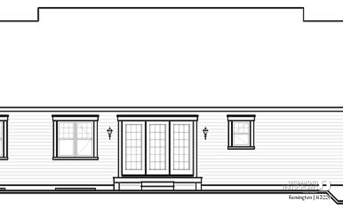 rear elevation - Remington