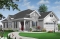 front - BASE MODEL - Craftsman 3 bedroom, 2 bathroom one-storey house plan, lanai, 2-car garage, laundry, fireplace - Fullerton