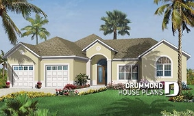 front - BASE MODEL - 3 bedroom mediteranean with high ceilings and a covered terrace - Carla