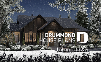 alternate - Single level house plan with 4 bedrooms, 2 bathrooms, kitchen with small pantry and master suite - Lohan