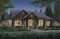 front - BASE MODEL - Single level house plan with 4 bedrooms, 2 bathrooms, kitchen with small pantry and master suite - Lohan