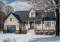 front - BASE MODEL - Small Country style bungalow house plan with garage, cathedral ceiling, bonus storage above garage - Brewster