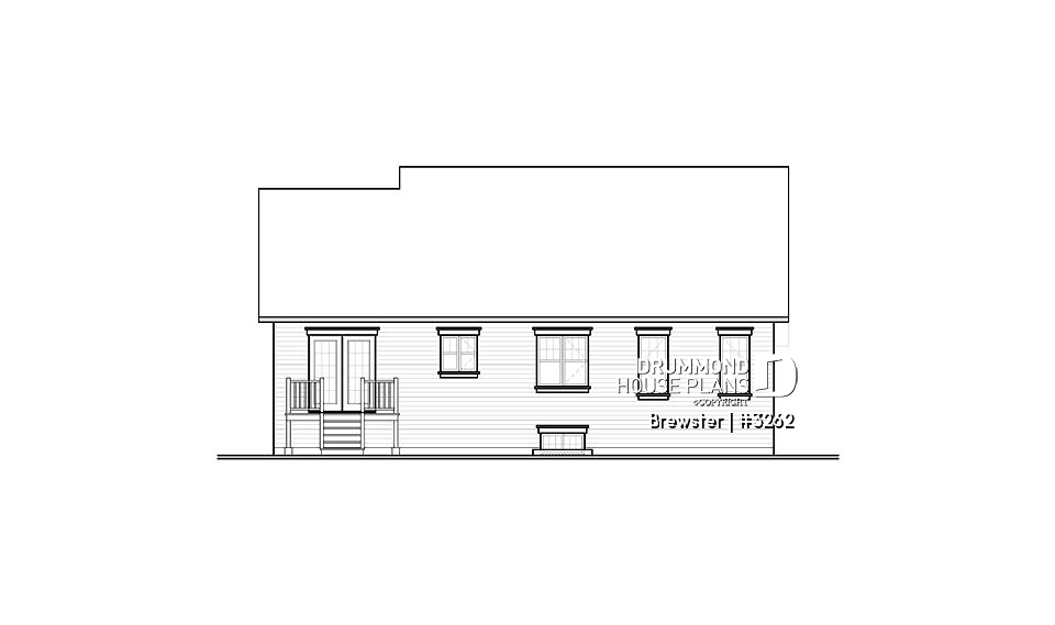 rear elevation - Brewster