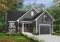 Color version 2 - Front - Beautiful Single storey house plan with two bedrooms and laundry area on main floor, garage, open concept - Baxter