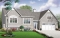 front - BASE MODEL - 2 to 4 bedroom Cape Cod style house plan with bonus space and garage, 2-car garage - Amaryllis
