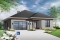 front - BASE MODEL - Wheel chair accessible house plan, 2 bedrooms, 9ft. ceiling, large covered patio, fireplace - Aurora