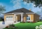 front - BASE MODEL - Modern 3 bedroom house plan adapted for wheel chair, open floor plan, fireplace, garage, laundry room - Tidewell