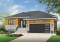 front - BASE MODEL - Modern home design, master ensuite, open floor plan, home office or bedroom #3, 2-car garage - Sonata 2