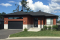 front - BASE MODEL - Contemporary house plan with garage, open floor plan, large kitchen island, laundry on main floor - Darma