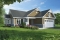 front - BASE MODEL - Narrow lot home house plan, 3 bedrooms on same level, 2 bathrooms, 2-car garage, fireplace, laundry room - Providence 4