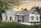 Color version 1 - Front - Charming Country Rustic economical narrow lot home plan with 3 bedrooms, 2-car garage, open floor plan - Providence 5