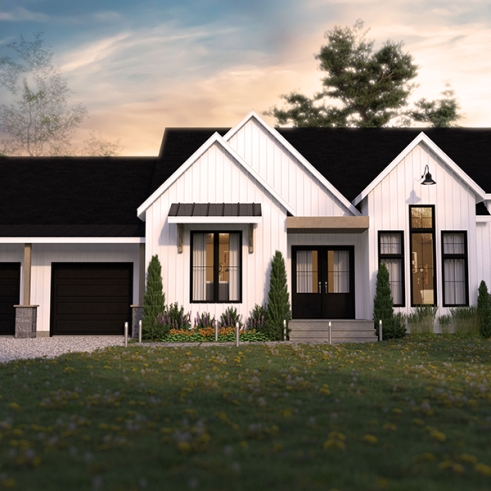 rear elevation - Maple Way