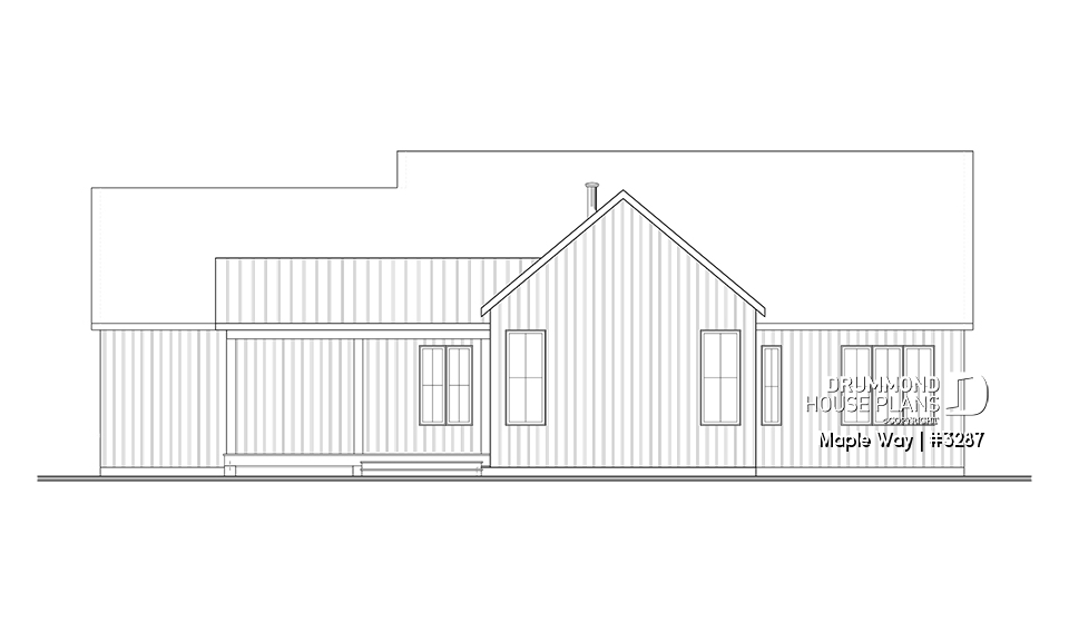 rear elevation - Maple Way