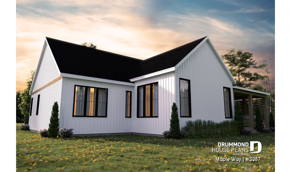 Rear view - BASE MODEL - Maple Way