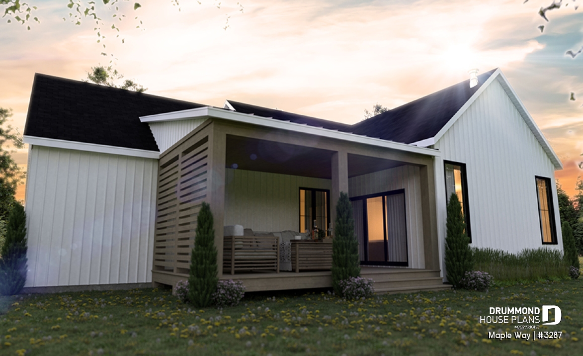 Rear view - BASE MODEL - Maple Way