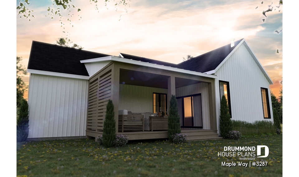 Rear view - BASE MODEL - Maple Way