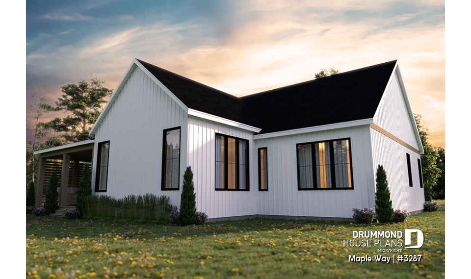 Rear view - BASE MODEL - Maple Way