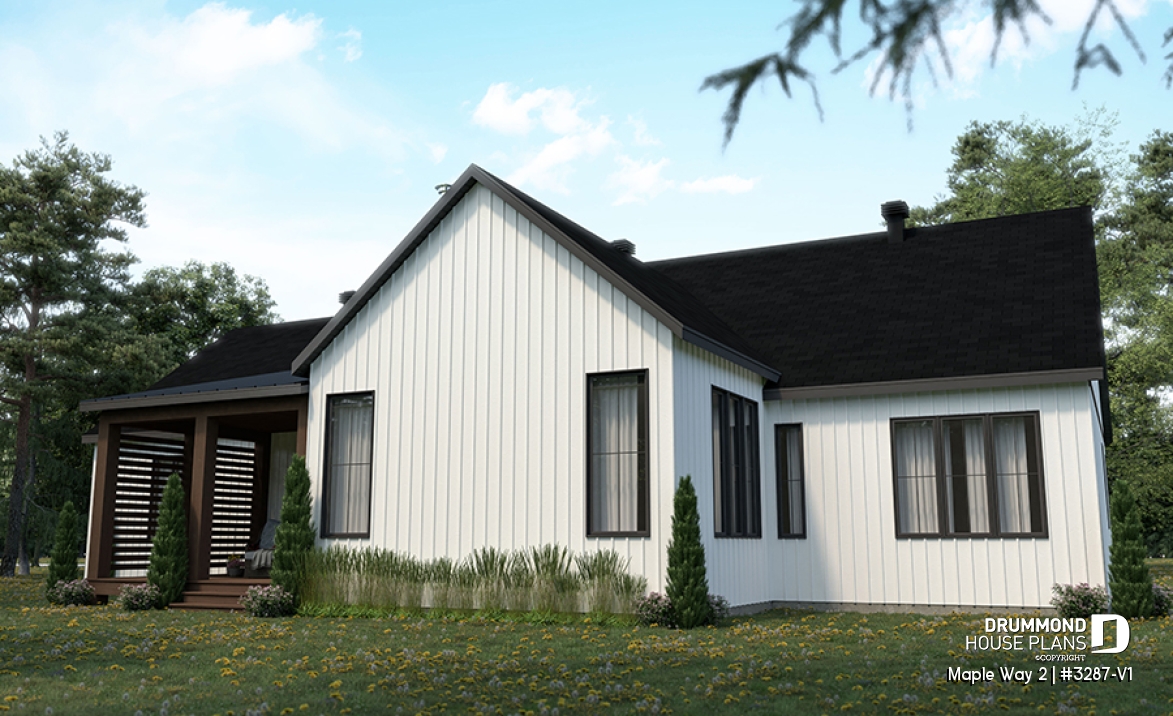 Rear view - BASE MODEL - Maple Way 2