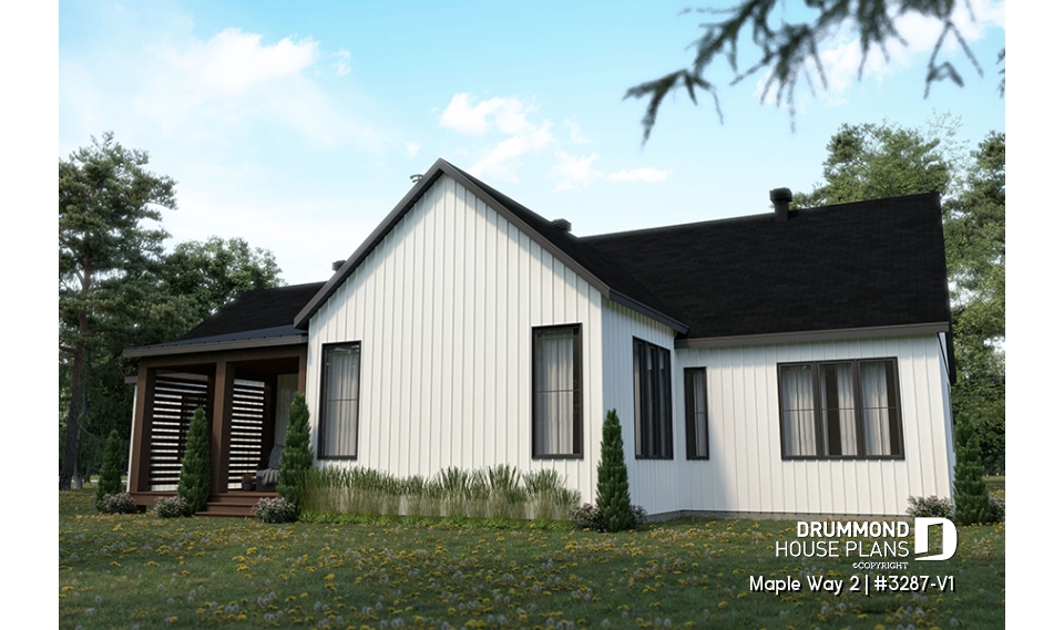 Rear view - BASE MODEL - Maple Way 2