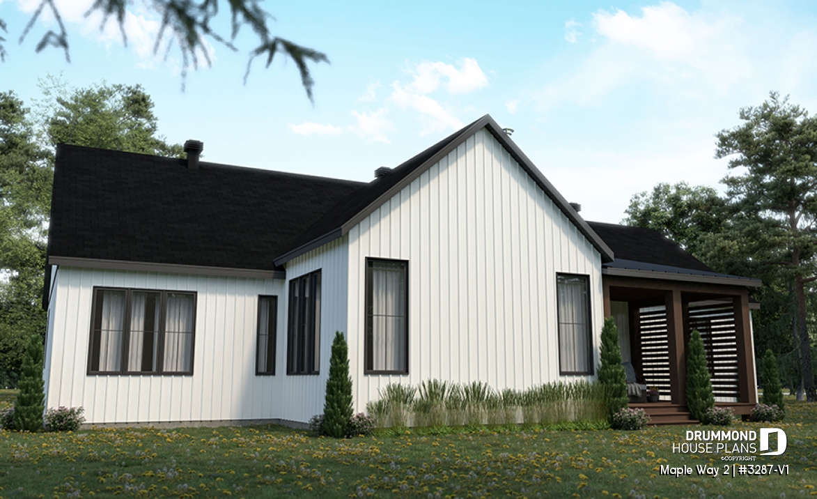 Rear view - BASE MODEL - Maple Way 2