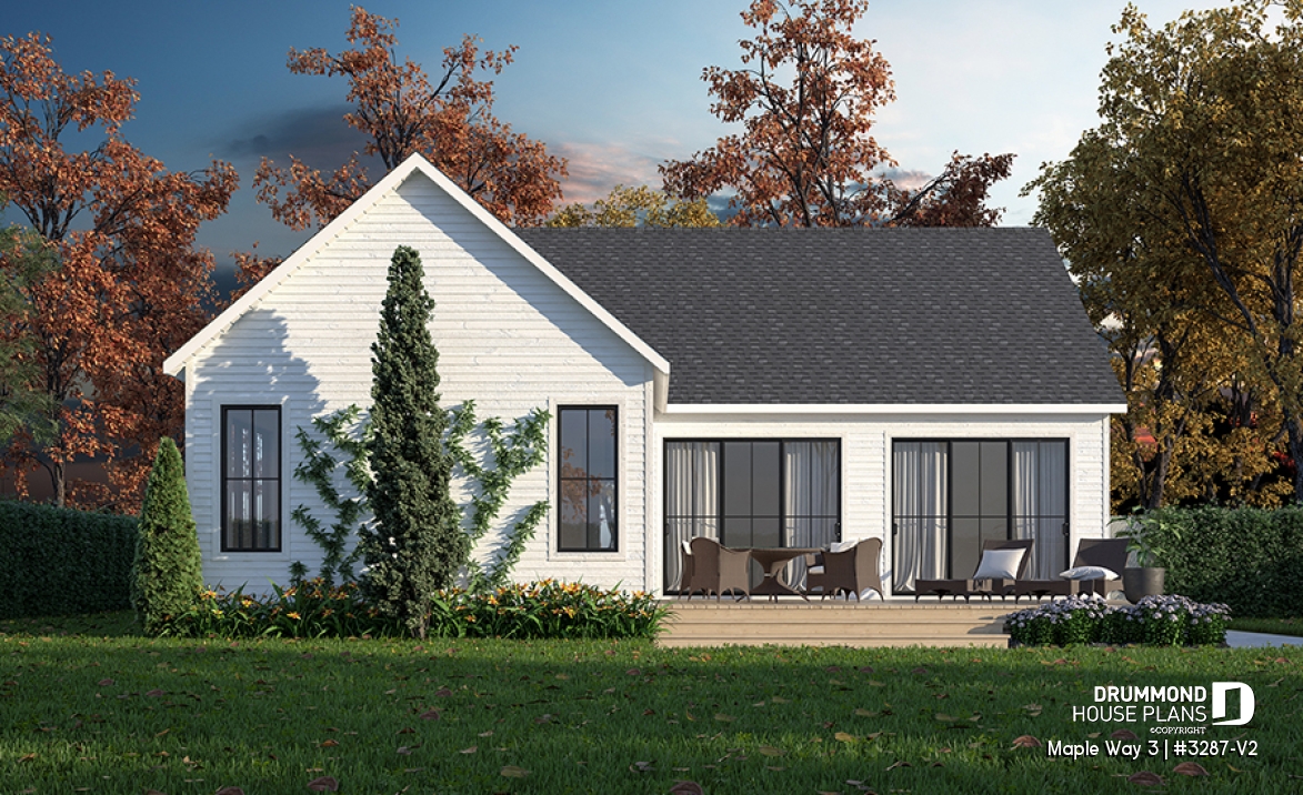 Rear view - BASE MODEL - Maple Way 3