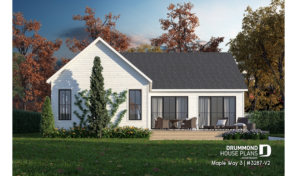 Rear view - BASE MODEL - Maple Way 3