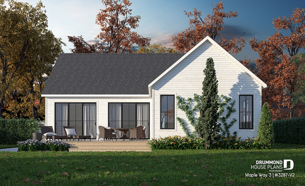 Rear view - BASE MODEL - Maple Way 3