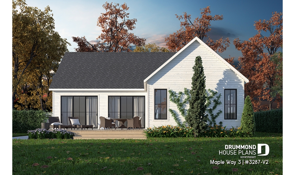 Rear view - BASE MODEL - Maple Way 3