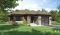 front - BASE MODEL - Mid-Century Modern One-story Home, Open floor plan, Large Kitchen Island, Pantry, One-Car Garage, 2 + Bedrooms - Pintendre