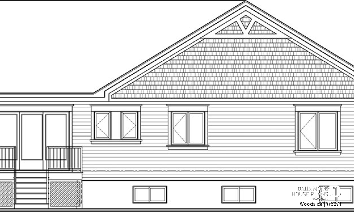 rear elevation - Woodside