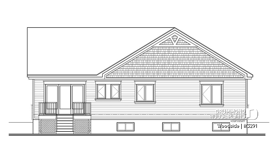 rear elevation - Woodside