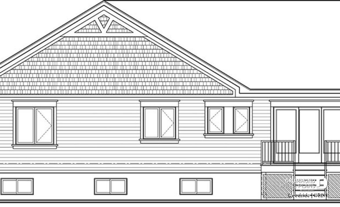 rear elevation - Woodside
