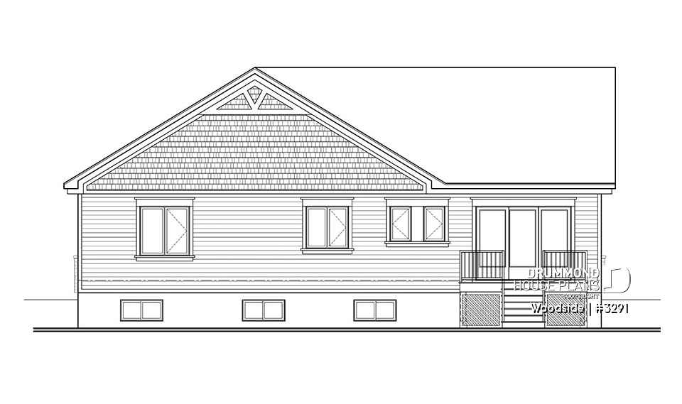 rear elevation - Woodside