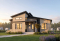 front - BASE MODEL - Modern rustic bungalow of 2 bedroom, huge kitchen with pantry, mud room, 12'4 ceiling at the foyer, open space - Oxford 2