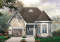 front - BASE MODEL - European style one storey house plan with sunken living room and pantry in kitchen - Levesque
