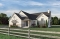 front - BASE MODEL - Large one-story modern farmhouse, master suite + 2 bedrooms, den, cathedral ceiling, garage - Pinewood