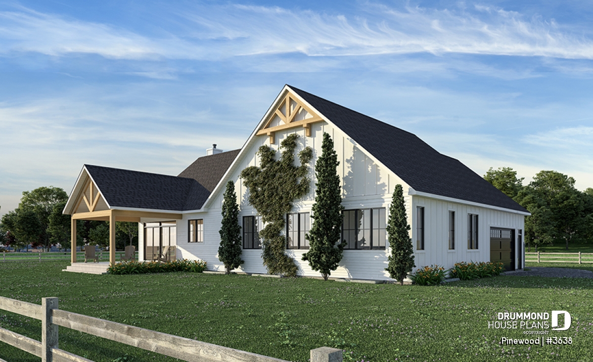 Rear view - BASE MODEL - Pinewood