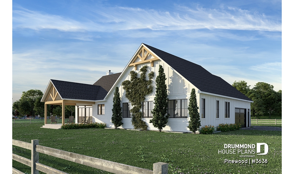 Rear view - BASE MODEL - Pinewood