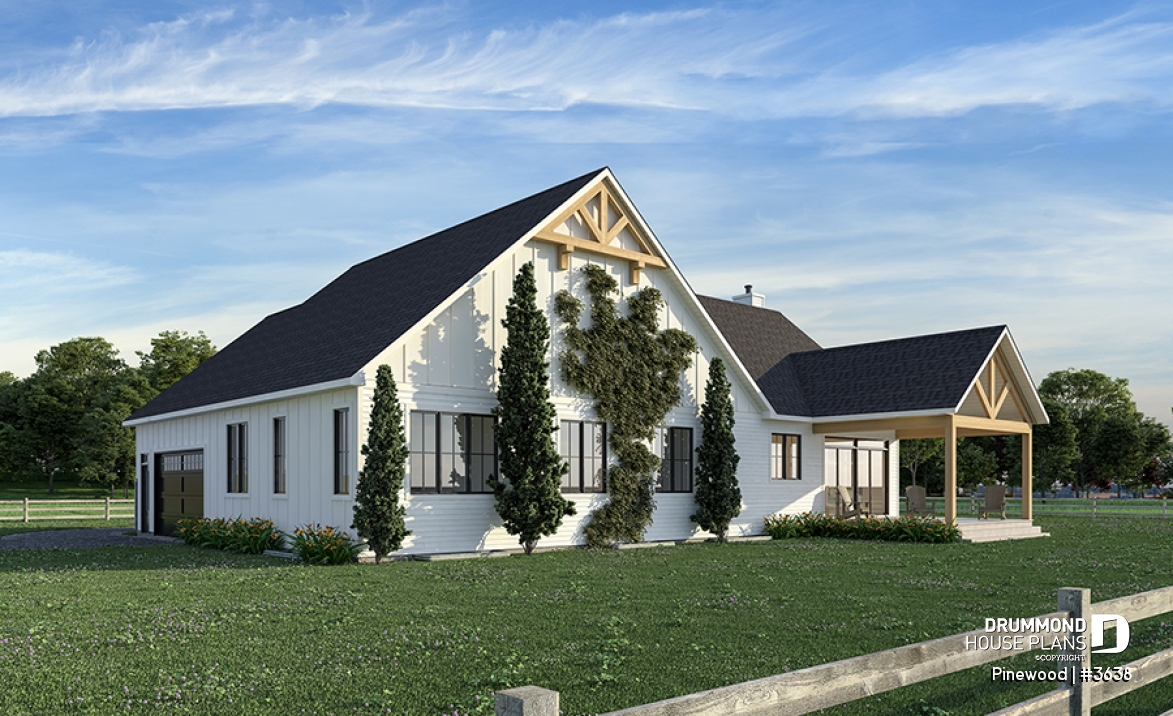 Rear view - BASE MODEL - Pinewood