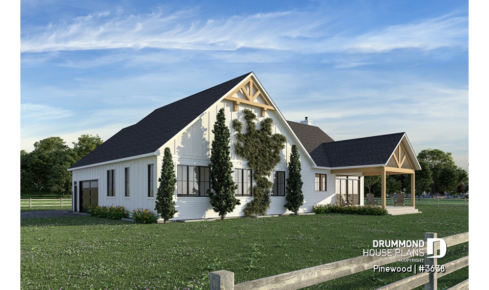 Rear view - BASE MODEL - Pinewood