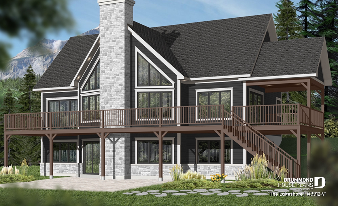 Rear view - BASE MODEL - The Lakeshore