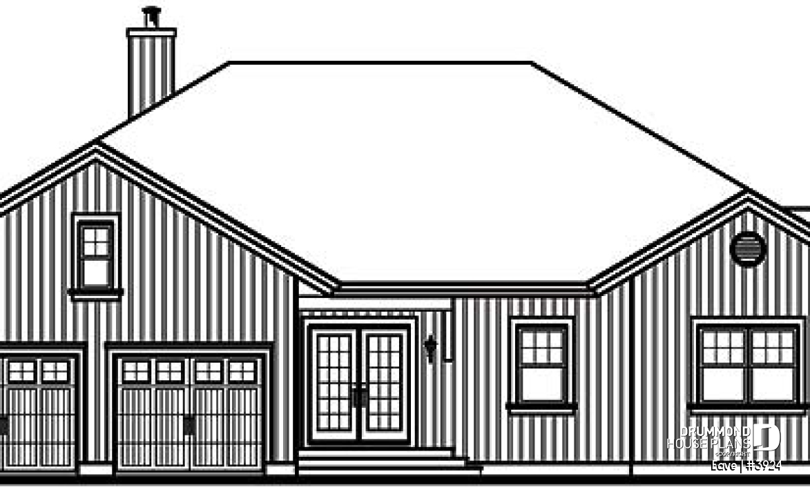 front elevation - Eave