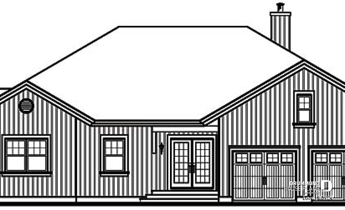front elevation - Eave