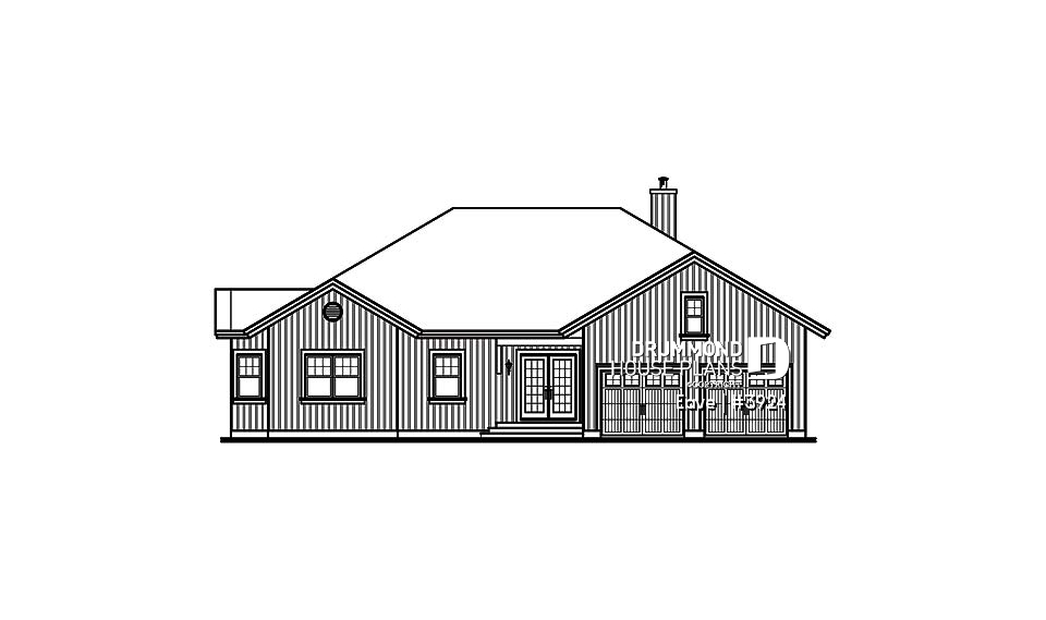 front elevation - Eave