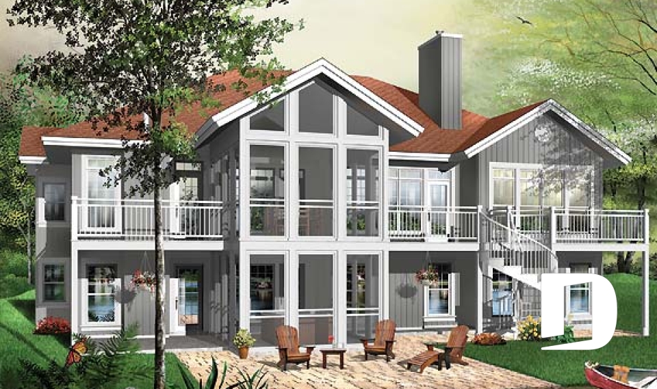 Rear view - BASE MODEL -  - Eave