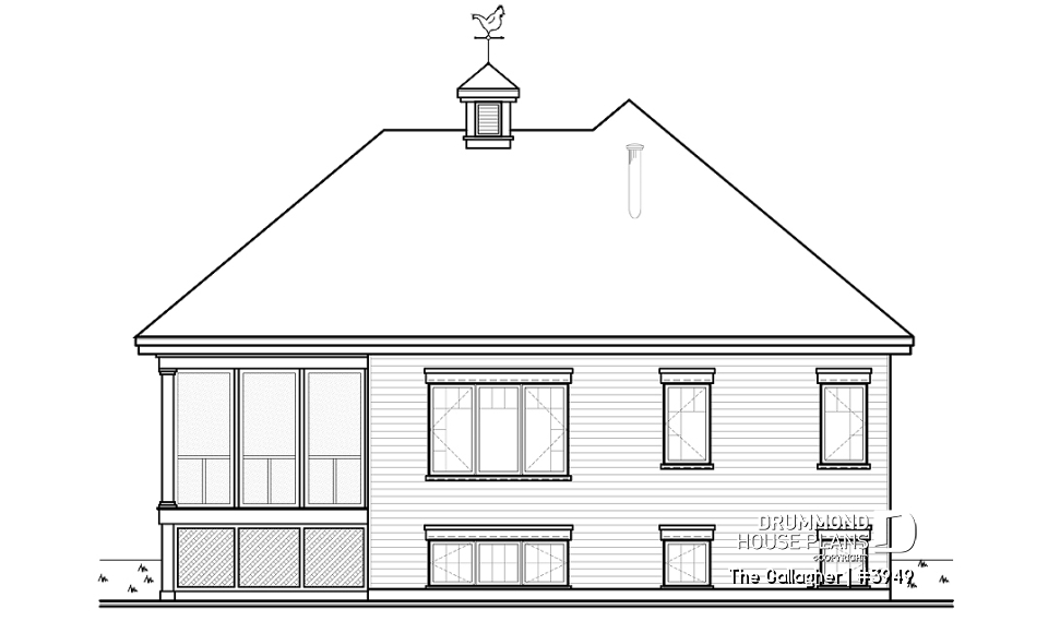 rear elevation - The Gallagher